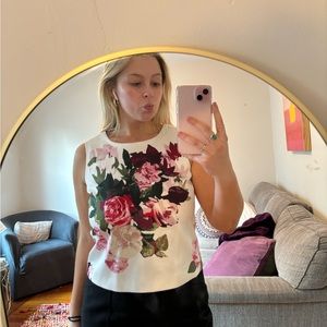 Floral Printed Vince Camuto Top